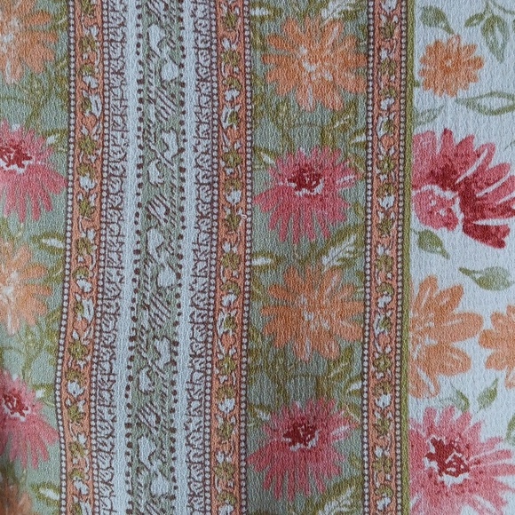 Rose & Thyme Boho Floral Peasant Top S Excellent Condition - Picture 5 of 8